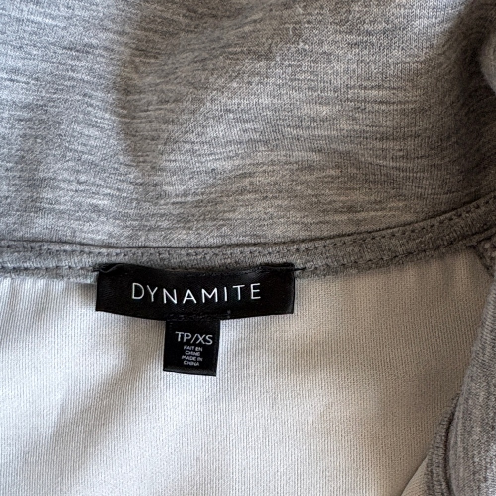 Dynamite Heather Gray Zip-Up Set - Picture 3 of 3